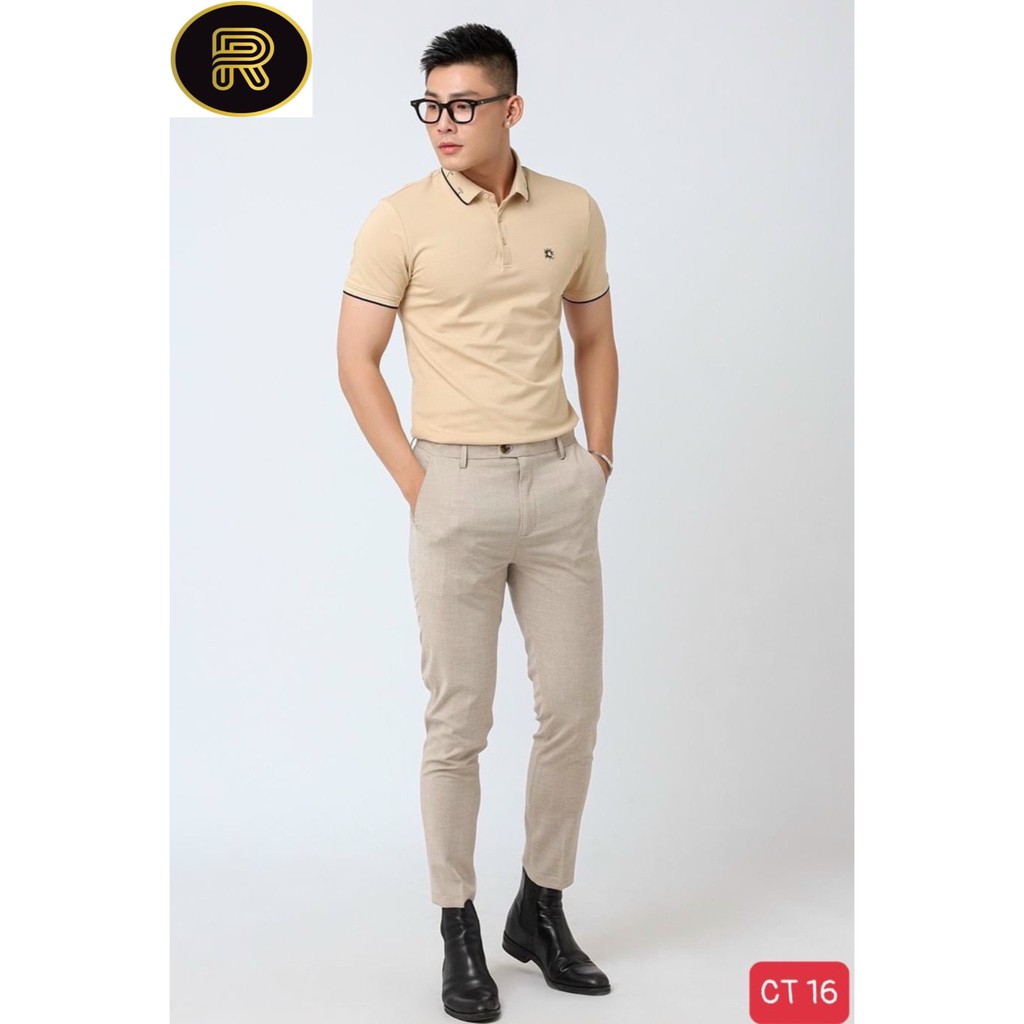 ÁO THUN TAY NGẮN POLO NAM CÓ CỔ- POLO ICon TRƠN CAO CẤP - chất thun cá sấu cotton 4 chiều