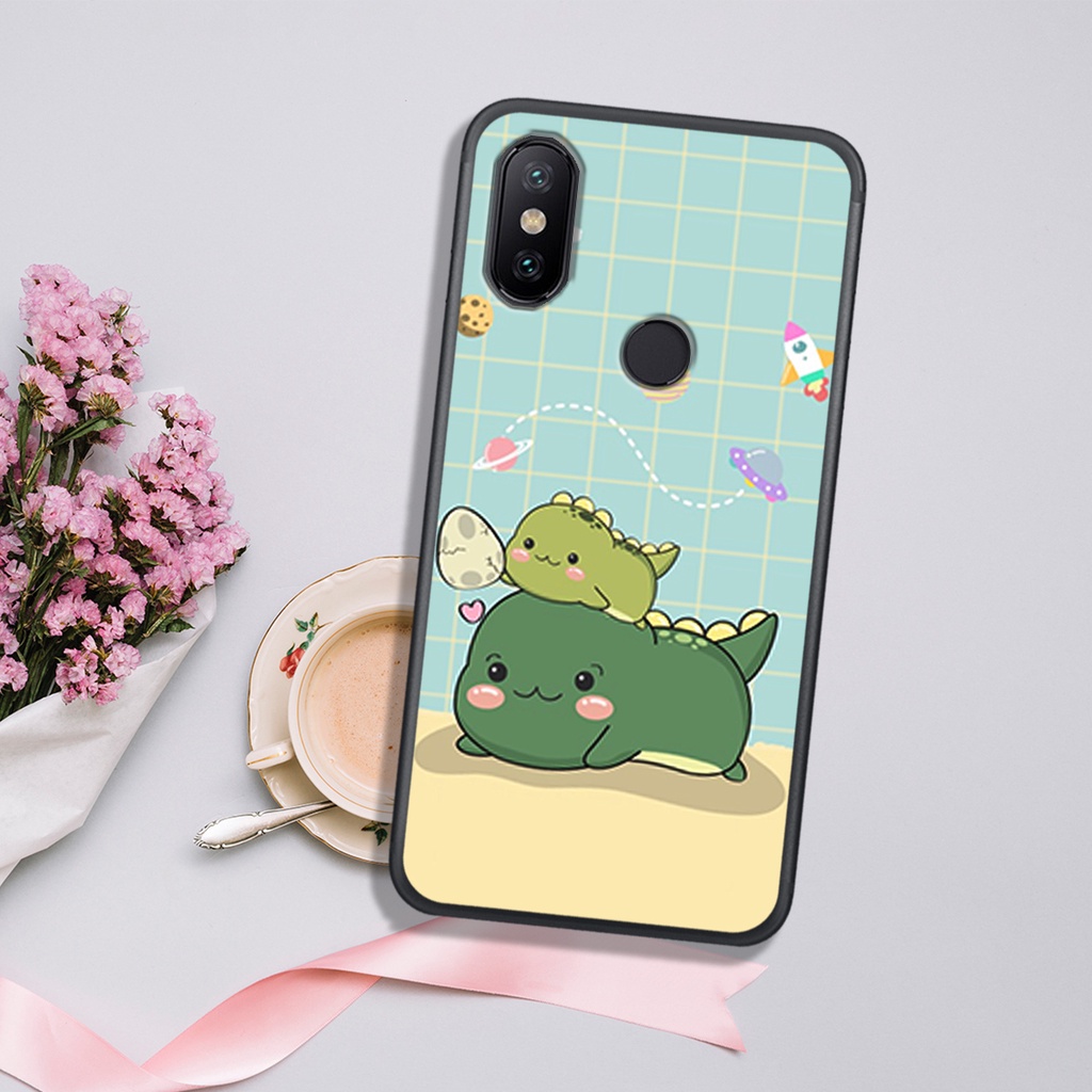 [HOT]ỐP XIAOMI MI 6X - MI A2 - MI S2 - REDMI 6 PRO - MI A2 LITE  , IN HÌNH KHỦNG LONG CHIBI SIÊU DỄ THƯƠNG.