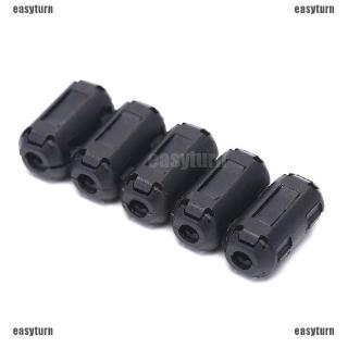 Set 5 kẹp lọc tiếng ồn EMI RFI cho dây cáp âm thanh lõi ferit màu đen