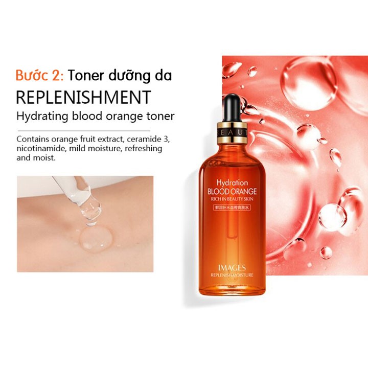 Bộ Chăm Sóc Da Vitamin C Blood Orange Rich In Beauty Skin 5 Món | BigBuy360 - bigbuy360.vn