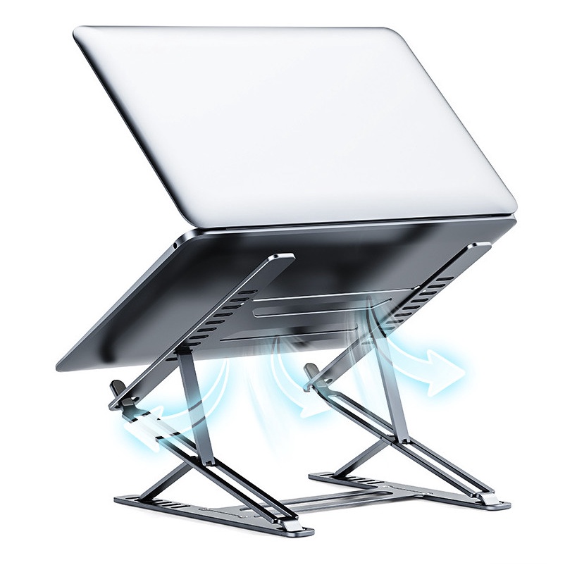 Giá đỡ laptop nâng cao 2 tầng N8 P55, hợp kim nhôm gấp gọn,điều chỉnh độ cao, nâng tản nhiệt laptop