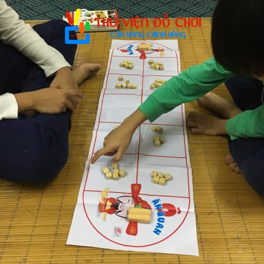 Đồ chơi Ô ăn quan bằng gỗ Thông tự nhiên - Thư Viện Đồ Chơi