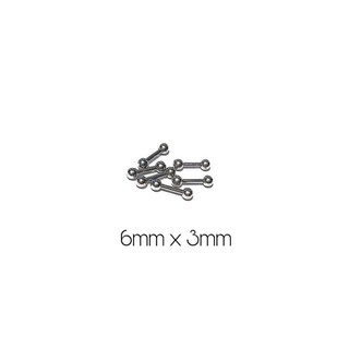Khuyên xỏ cơ bản/ khuyên thẳng hai đầu bi