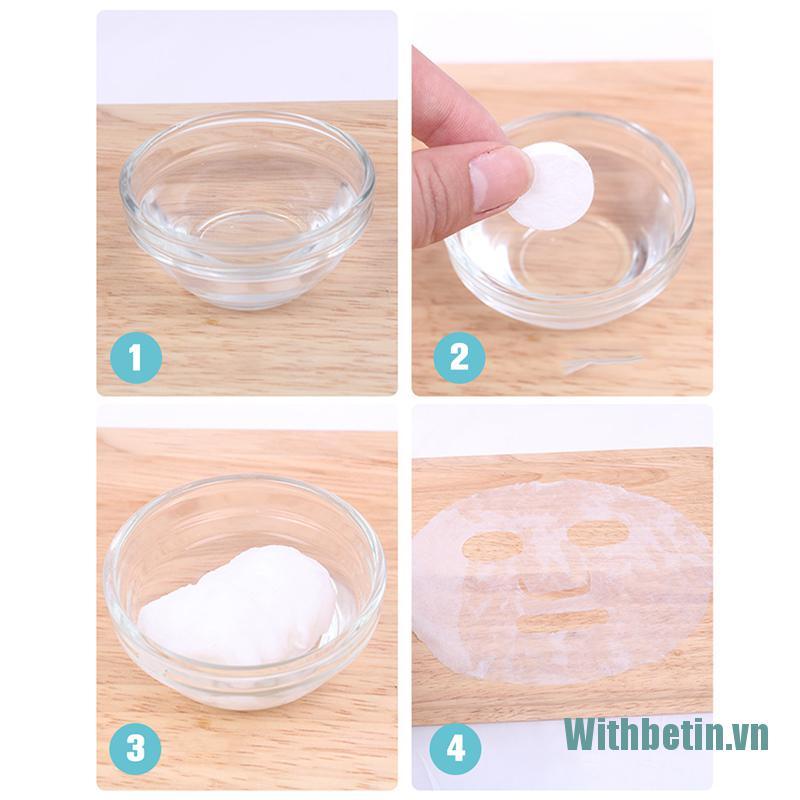 【Withbetin】50Pcs compressed facial mask ultra thin disposable dry mask Beauty mask