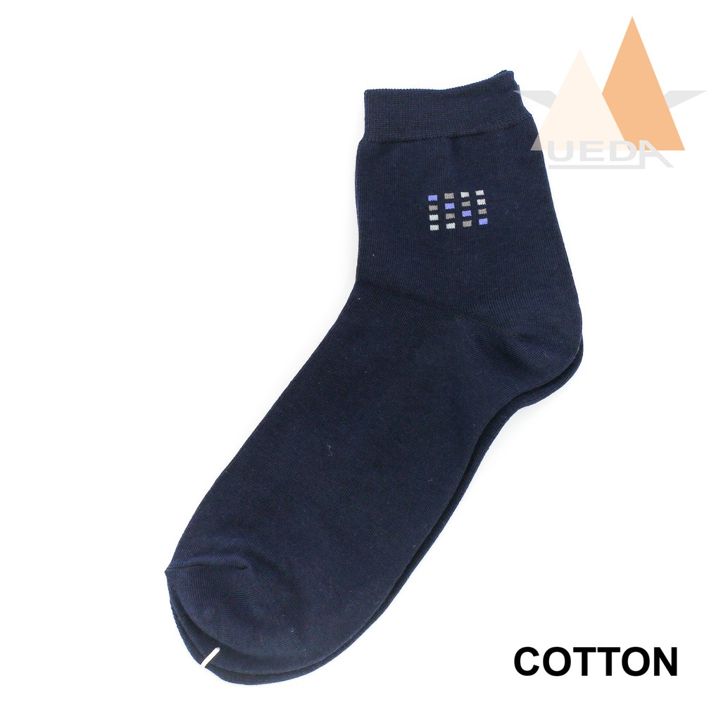 Tất nam cổ trung  Vớ công sở nam cao cấp UEDA sợi cotton khử mùi , chống hôi chân