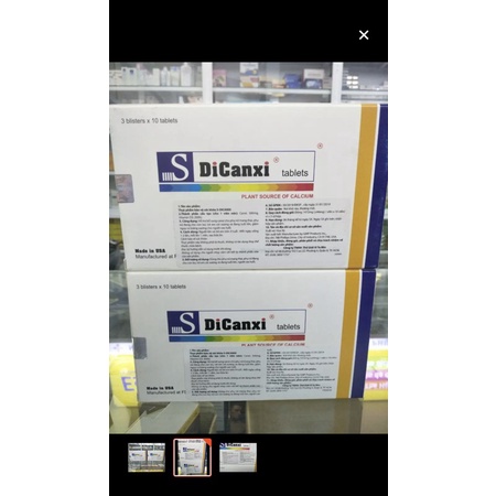 S DICANXI  (madein USA)_ viên uống bổ sung canxi