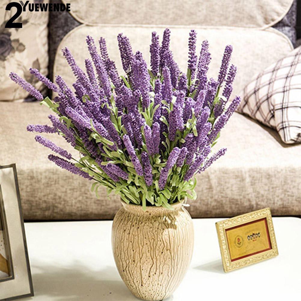 Bó 12 nhánh hoa lavender giả để trang trí