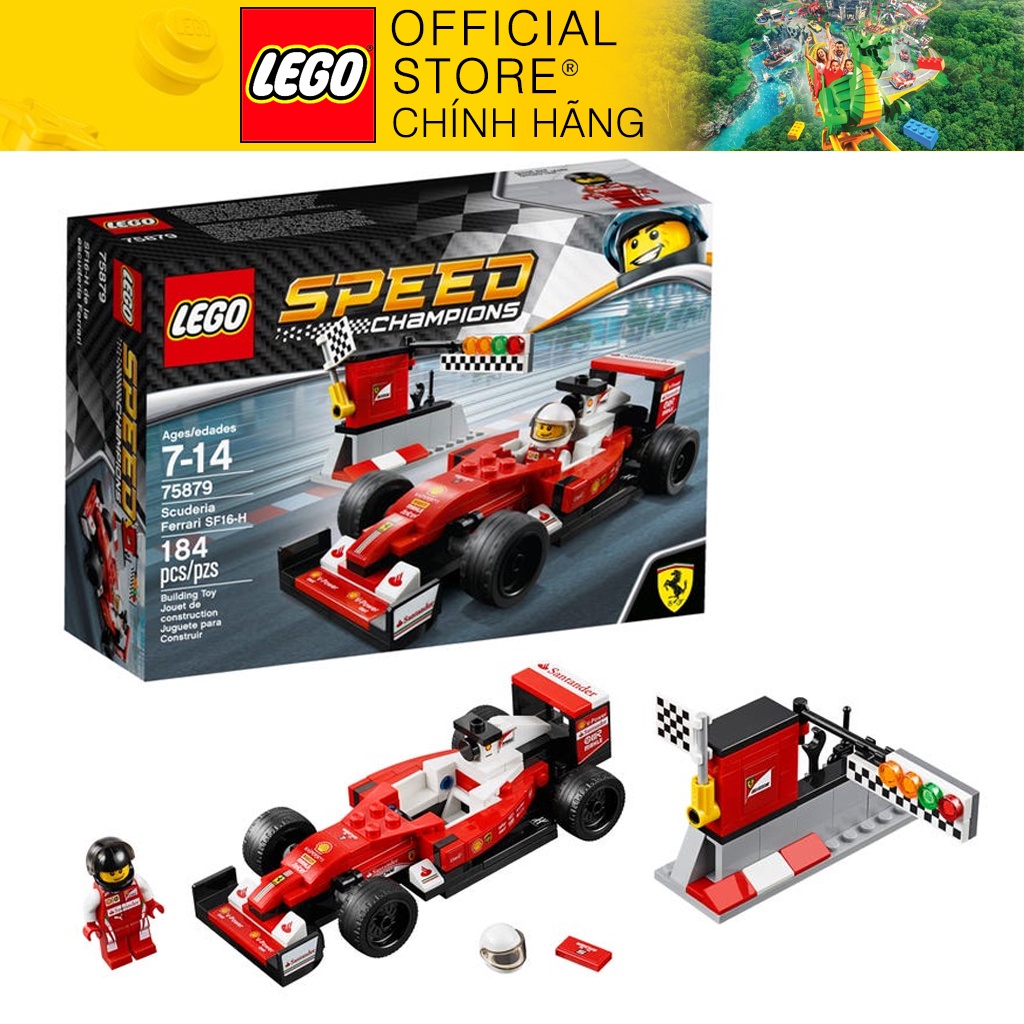 Mô hình LEGO 75879 siêu xe Scuderia Ferrari SF16-H - Speed ​​Champions