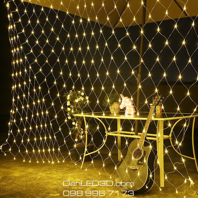 Lưới Đèn LED Chống Nước Trang Trí Ngoài Trời Cho Giánh Sinh, Tiệc, Lễ Tết - Nhiều chế độ chớp