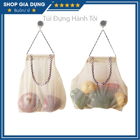 ❤️FreeShip❤️Túi Lưới Treo Tường Đựng Đồ Đa Năng Nhà Bếp - Giỏ Đựng Hành Tỏi, Đồ Khô Đa Năng