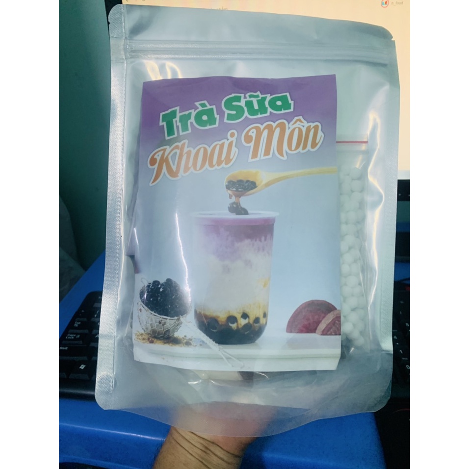 Set Trà Sữa Tự Pha Phúc Long - Thái Xanh - Khoai Môn 500gram