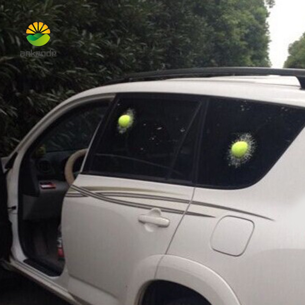 Sticker 3D Hình Quả Bóng Đá / Bóng Chày / Bóng Chày Trang Trí Xe Hơi