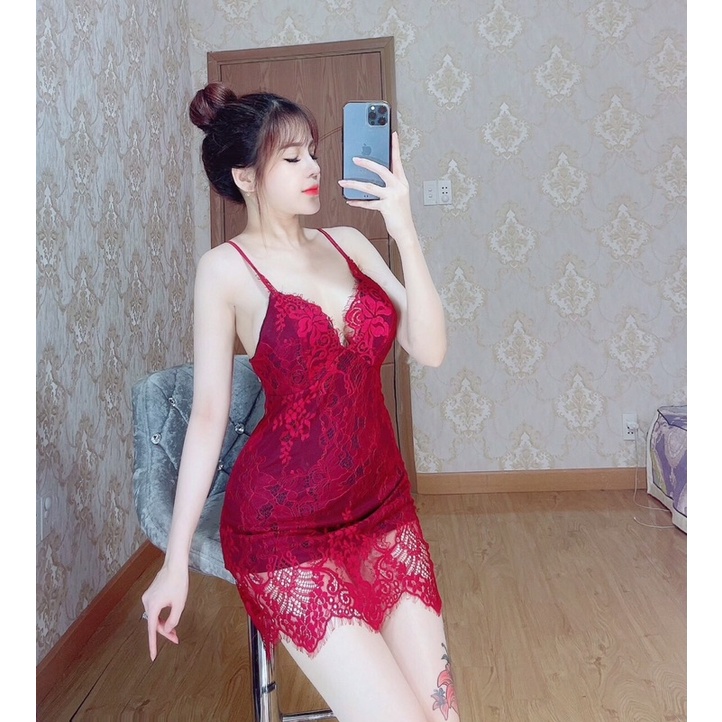 Đầm ngủ phối ren thiết kế