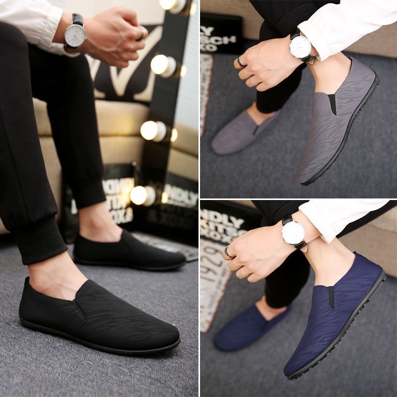 Giày Lười Thoáng Khí Phong Cách Hàn Quốc Thời Trang Xuân Thu Cho Nam