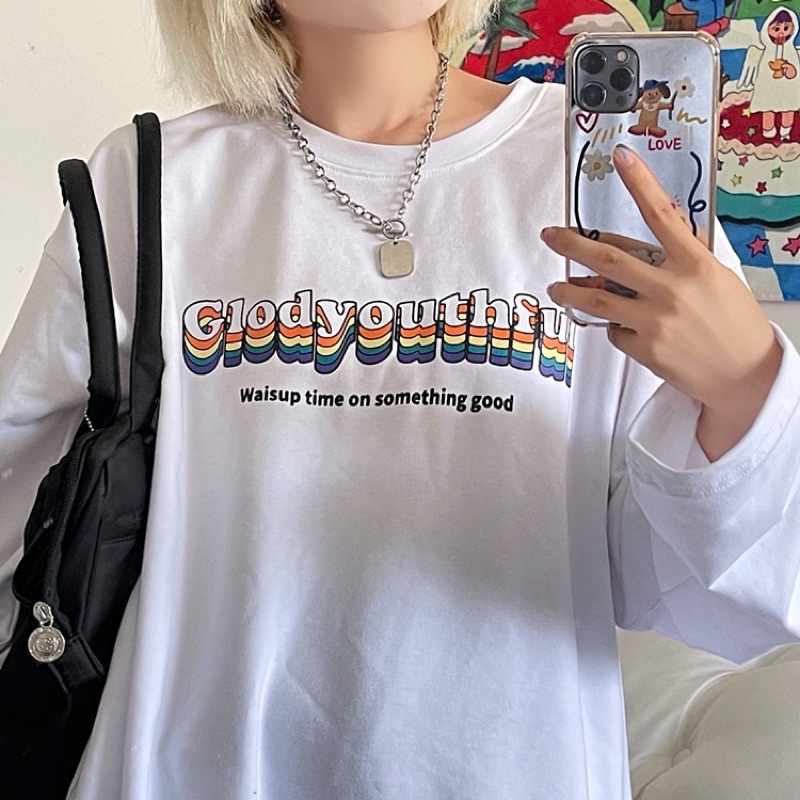 Áo thun dài tay nam nữ. áo phông dài tay unisex form rộng chất cotton dày đẹp mềm mịn in hình clody - Hàng mới về