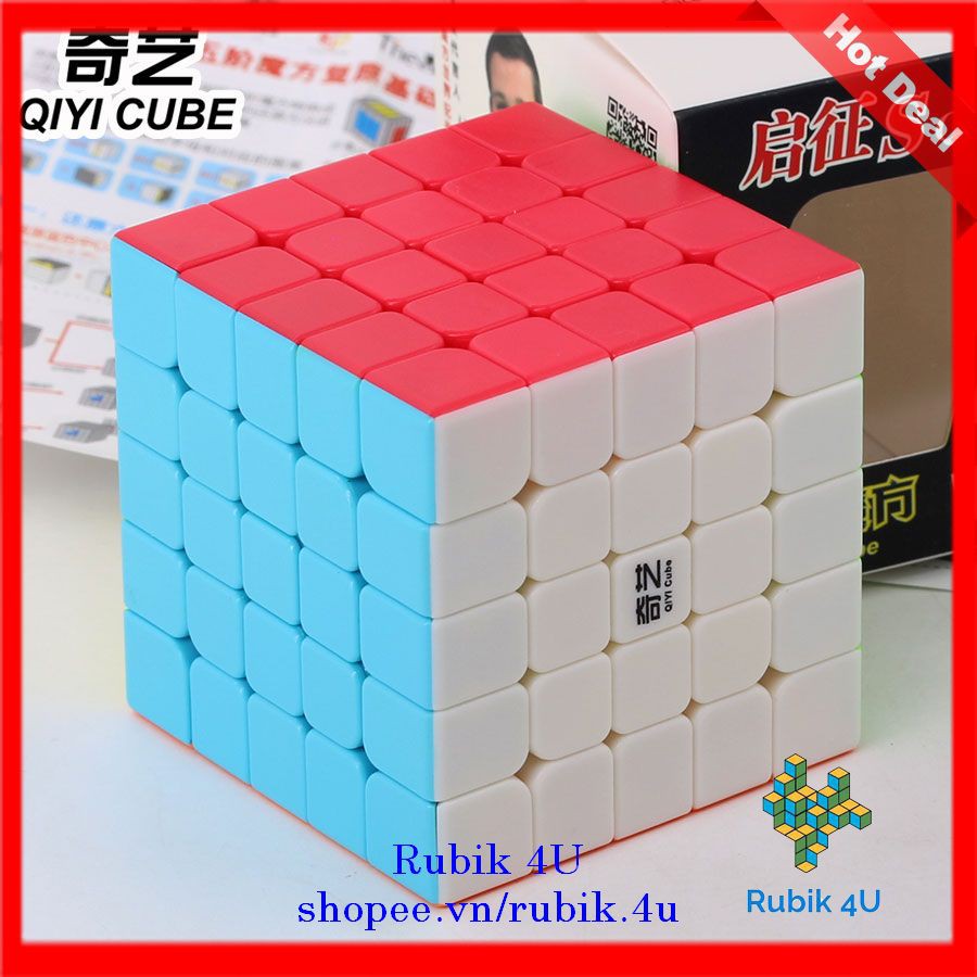 Rubik 5x5 Qiyi QiZheng Khối Lập Phương Rubik 5 Tầng