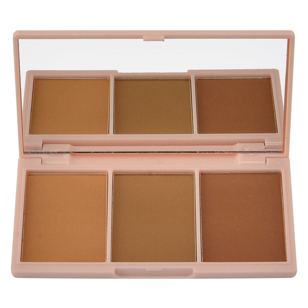 Basic Beauty - Bảng Phấn Tạo Khối Basic Beauty Bronzy Af Bronzer Palette 12g