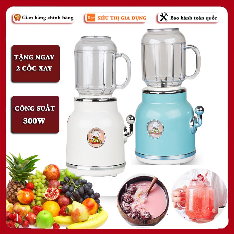 Máy Xay - Máy xay sinh tố đa năng Empole, công suất 300W, tốc độ xay nhanh, tự động ngắt, Bảo hành 1 năm