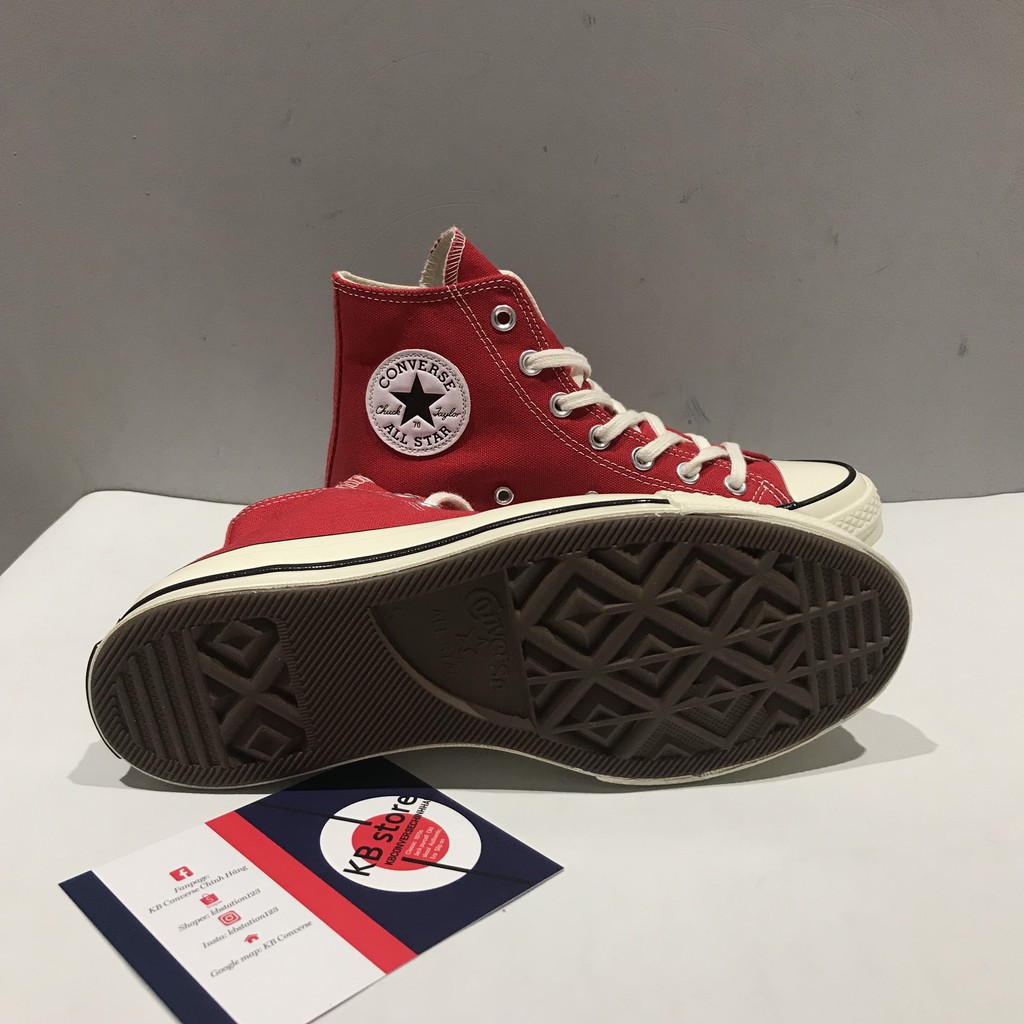 Giày Converse 1970s đỏ cổ cao chính hãng