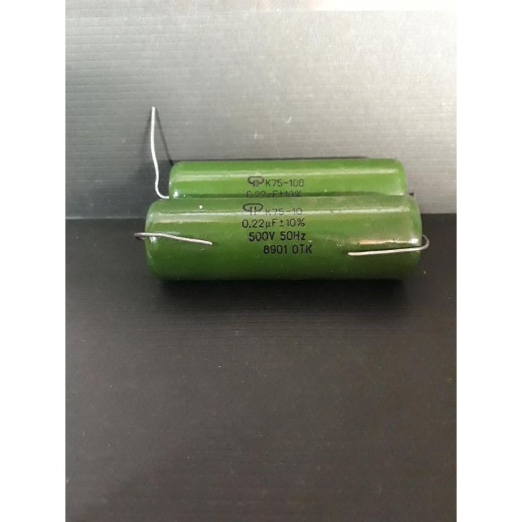 Tụ dầu nối tầng Nga mới nguyên seal 0.22uf 500v bán lẻ rẻ như bán buôn