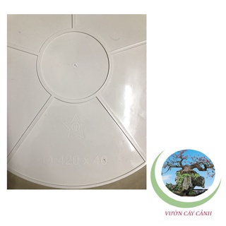 Đĩa lót chậu tròn khía Phi 42cm - #062C#