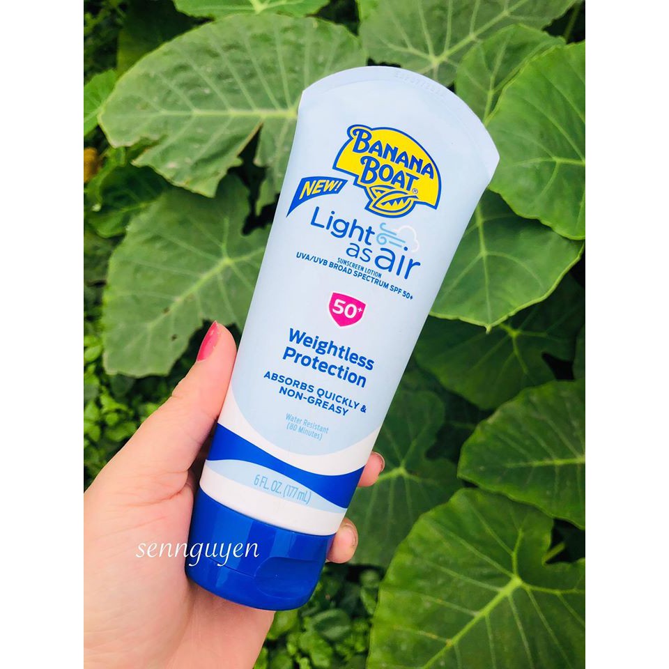 Kem chống nắng nhẹ như không khí Banana Light as Air SPF 50