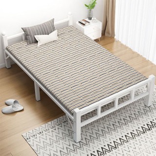 Giường gấp có nệm 2 người nằm chân sắt chắc chắn - Giường xếp văn phòng thông minh tiết kiệm diện tích căn hộ nhỏ hẹp