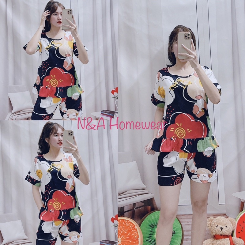🥳🎉BỘ ĐÙI PIJAMA TOLE LANH TAY NGẮN CỔ TRÒN MỚI VỀ ĐỦ MÀU ĐỦ HỌA TIẾT SỌC CARO BÒ SỮA BI BÔNG HOẠT HÌNH SIÊU XINH 🥳🎉