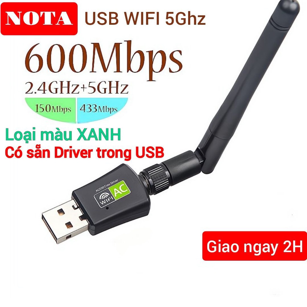 USB WiFi TPLink TL WN722N 2.4G và T2U 5G 600Mbps wifi + bluetooth cho laptop pc linux MacOS tp link