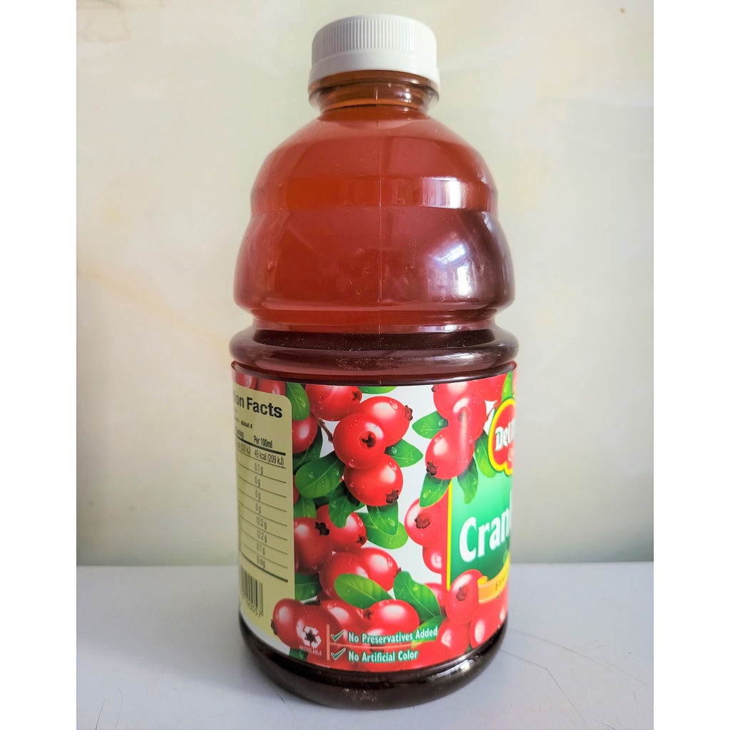[Chai 946ml] NƯỚC ÉP NAM VIỆT QUẤT [USA] DEL MONTE Cranberry Fruit Drink (als-hk)