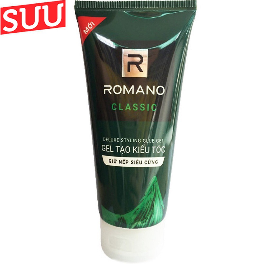 Gel vuốt tóc Romano Classic Siêu cứng 150g- Mẫu mới suu.shop cam kết 100% chính hãng