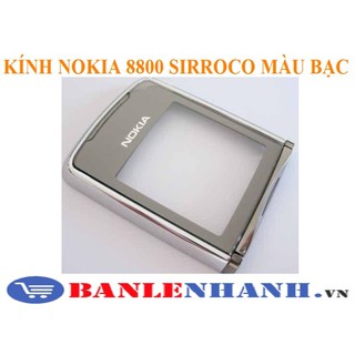 KÍNH NOKIA 8800 SIRROCO MÀU BẠC  [KÍNH ZIN, XỊN]