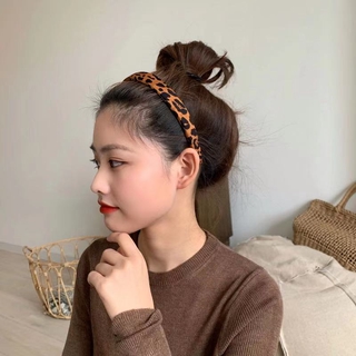 Băng Đô Cài Tóc In Họa Tiết Da Báo Phong Cách Retro Hàn Quốc
