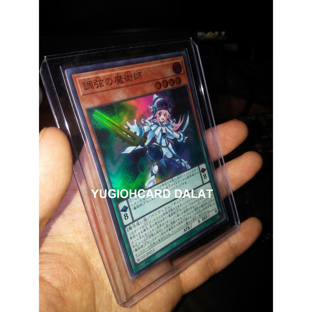 Thẻ bài yugioh chính hãng Harmonizing Magician - Super rare