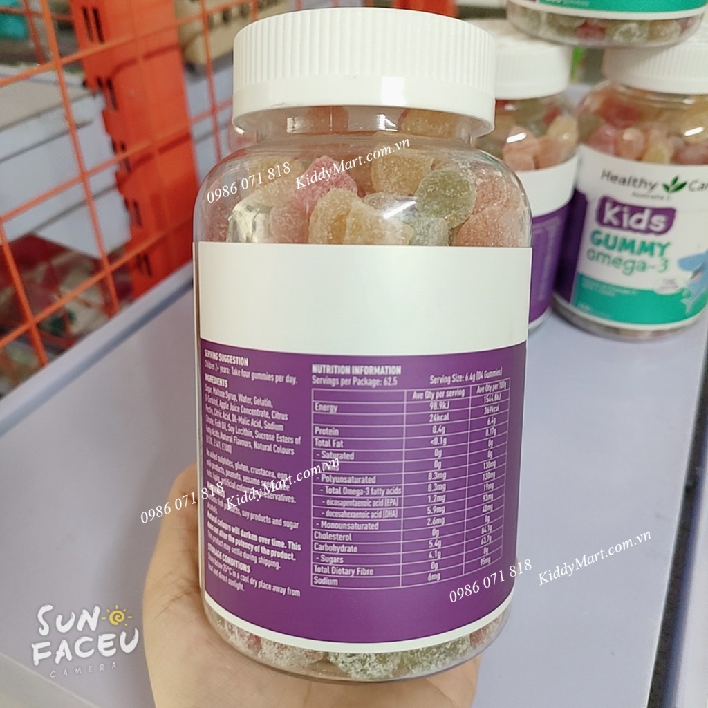 Kẹo dẻo bổ sung Omega3 HealthCare Úc cho bé