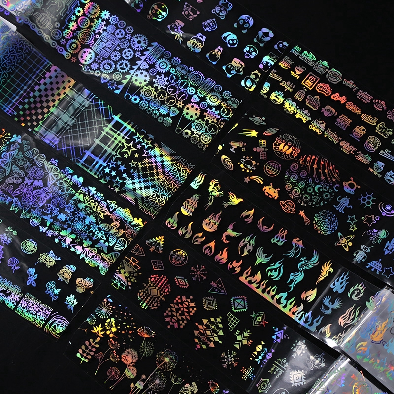 Cuộn nhãn dán móng nghệ thuật họa tiết ngọn lửa 4cm*100cm