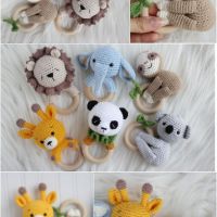 Lục lạc vòng hình thú bẰng len