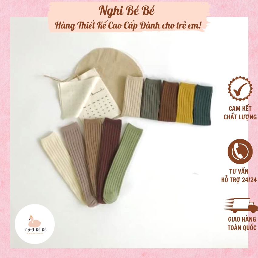 Set 5 đôi tất trẻ em 💥 HÀNG LOẠI 1 💥 tất dài Vintage cho bé giúp bé giữ ấm chân và còn làm bé trông xinh xắn, đáng yêu
