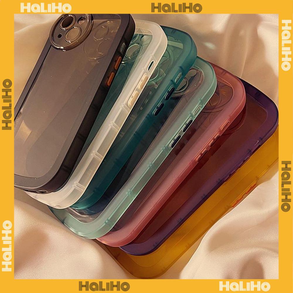 iPhone Case Silicone Soft Case Clear Case Fluorescent Color Round Airbag shockproof Color Button Camera Cover Protection For iPhone 11 iPhone 13 Pro Max iPhone 12 Pro Max iPhone xr