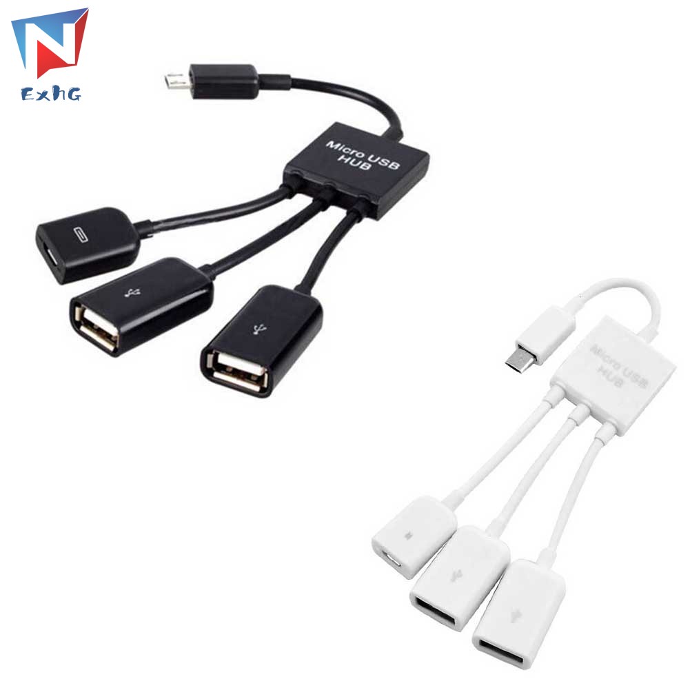 Cáp Chuyển Đổi OTG 3 Trong 1 Từ Micro USB Sang Cổng USB 2.0 Tiện Dụng