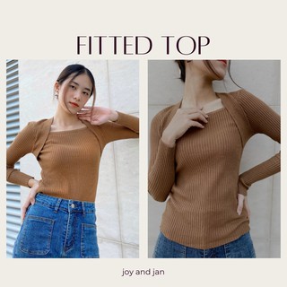 Áo dệt kim tay dài , áo nữ cổ vuông chất thun dệt , phong cách hàn quốc A175 (ảnh thật kèm clip)