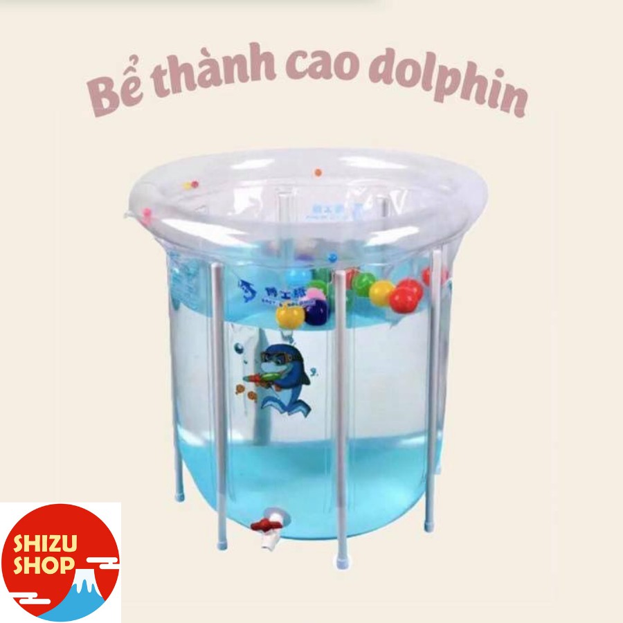 &lt;Rẻ vô địch&gt; Bể bơi đứng thành cao trong suốt Doctor Dolphin size lớn 80x80