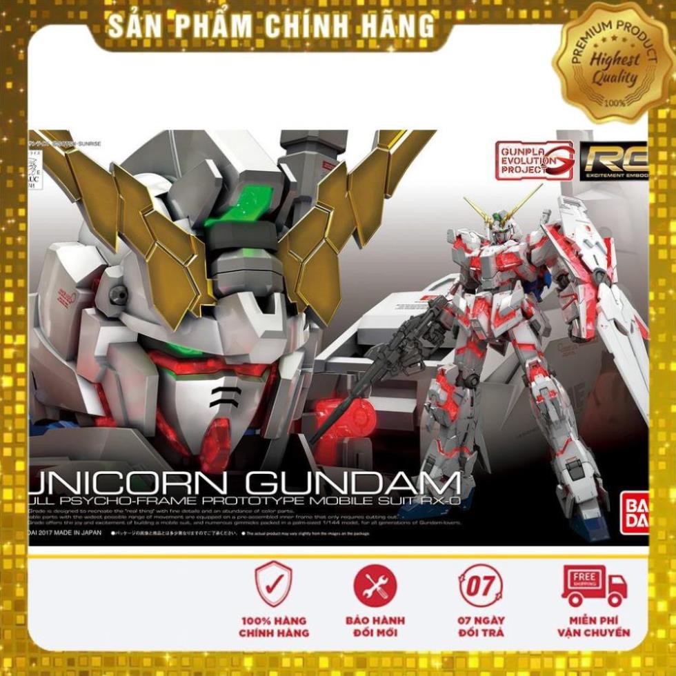 Đồ chơi trẻ em - Mô hình lắp ráp Gundam Bandai Rg Unicorn Rx-0 Destroy 1/144 UC Anime
