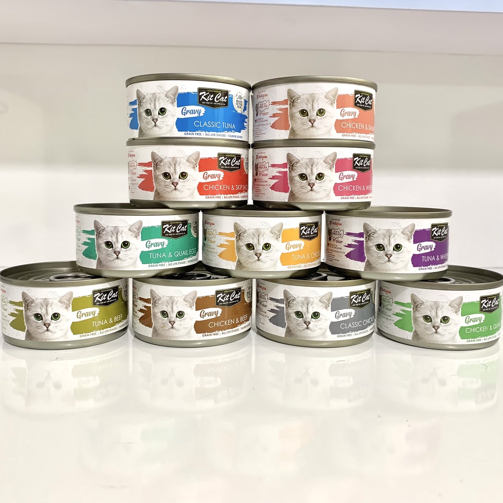 Pate Cho Mèo - Pate Kitcat Goatmilk, Gravy Cao Cấp Cho Mèo 70G
