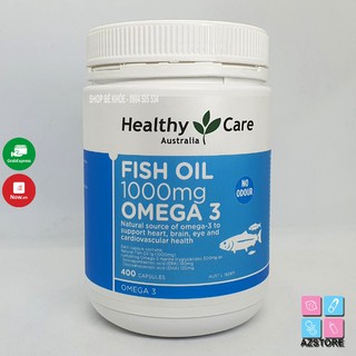 Dầu cá Fish oil Omega 3 Healthy Care - Fish Oil 1000mg Omega 3 400v