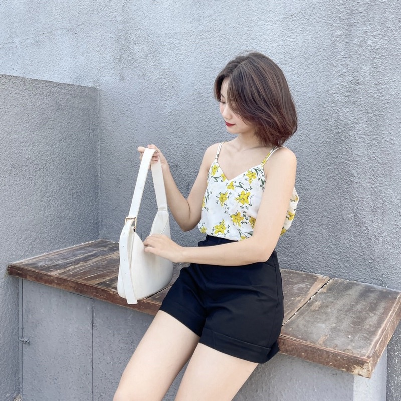 Áo 2 dây hoa vàng Ellyclothing