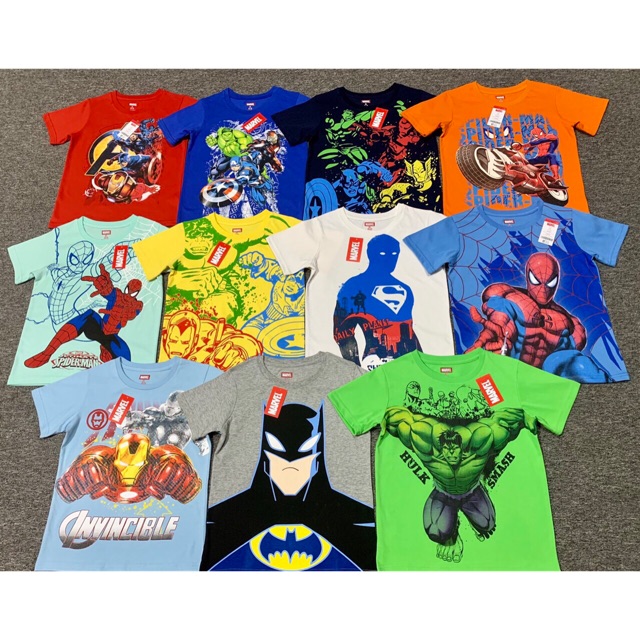 Áo Marvel size đại cho bé