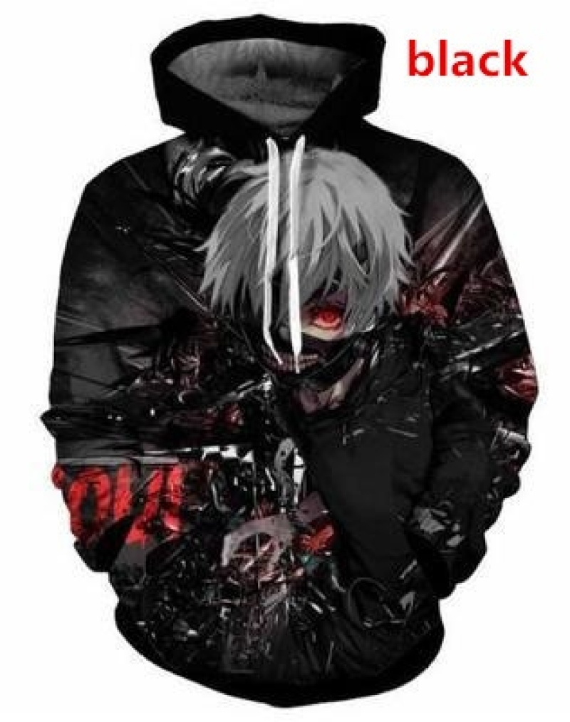 Áo Hoodie In Hình Nhân Vật Phim Tokyo Ghoul 3d Cá Tính