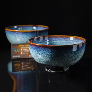 Bát Phở Cup Men Xanh Hoả Biến D17 - Bát Phở Gốm Sứ Cao Cấp - Bát Phở Gốm Sứ Bát Tràng Hàng Cao Cấp