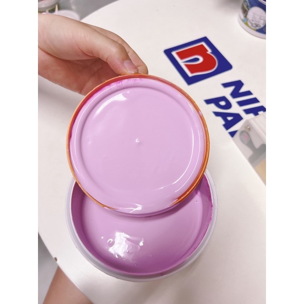 Sơn  lâu chùi trong nhả 1.3kg tím đẹp )